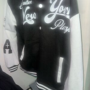 Black and White Varsity Jacket
